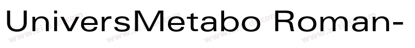 UniversMetabo Roman字体转换